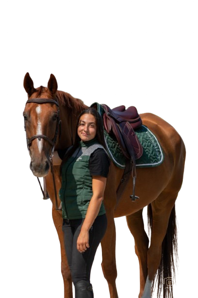 Dynalie Coutin avec son cheval